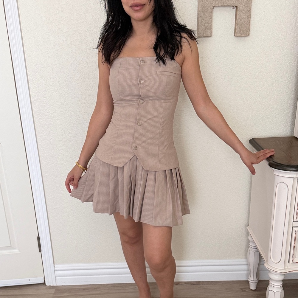 Zara Short Strapless Dress - Picture 3 of 16